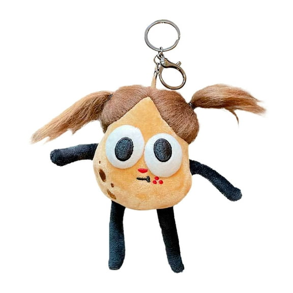 Dengmore Plush Keychain Toys for Kids Cute Ugly Big Eyes Sausage Mouth Keychain Fluffy Key Ring Backpack Purse Pendant Gift Fashion Bag Accessory Backpack Clips for Girls Boys