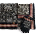 thumbnail image 5 of Soft Fashion Touchscreen Cycling Equipment Thick Warm Fleece Lining Wool Shawl Full Finger Mitten Suit Scarf Hats Gloves Set Knitted Cap RED, 5 of 8