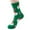 Green, variant on JeashCHAT Women's Christmas Socks Cartoon Christmas Socks Medium Cotton Socks