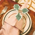 thumbnail image 4 of QUMIIRITY 6Ud Para Servilletas Dorados Para Decorar Mesas Y De Vino, 4 of 6