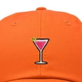 thumbnail image 2 of Dalix Cosmo Embroidered Cap Cotton Cosmopolitan Baseball Cute Cool Dad Hat Womens in Orange, 2 of 5