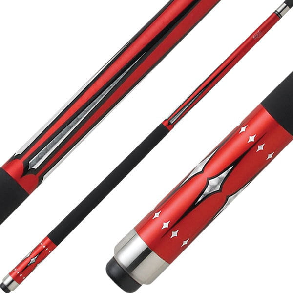 Deep Red Finish-Weight Adjustable Cue SST Shaft Cuetec Starlite Series 99266 