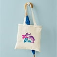 thumbnail image 6 of CafePress - Reel Girls Fish Tote Bag - Unisex Canvas Tote Bag, Beige, 1-Piece, 6 of 8