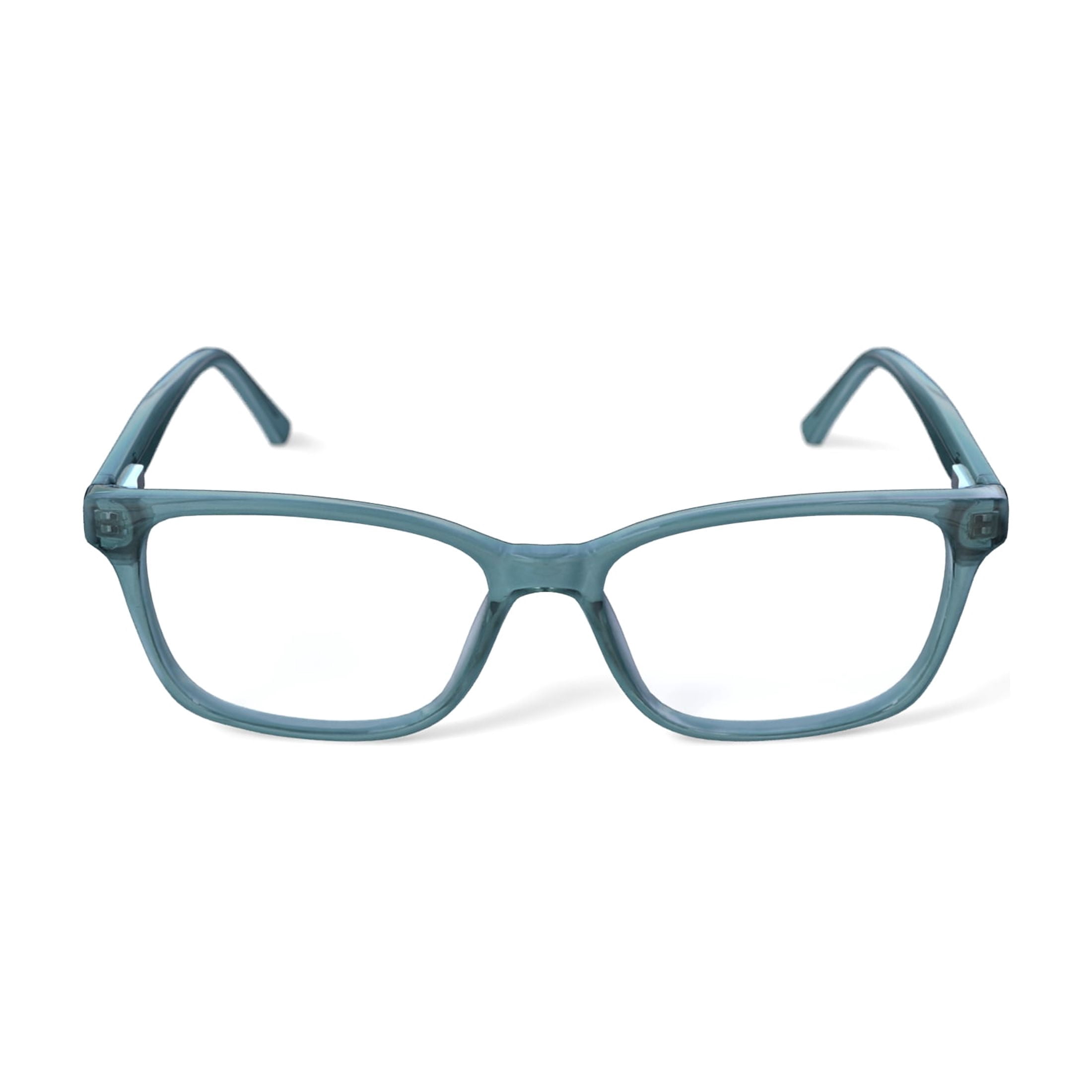 Youth Mason Rx'ble Eyeglasses with Case, Crystal Green