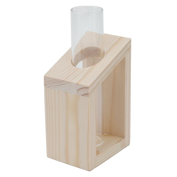 Irregular Vase, Desktop Simple Appearance Stylish Tube Glass Vase For Home Office Decor For