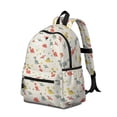 thumbnail image 2 of Dinosaur with Bones Pattern Cute School Backpack with Padded Back and Adjustable Shoulder Straps 13.4"x11"x4.7", 2 of 5