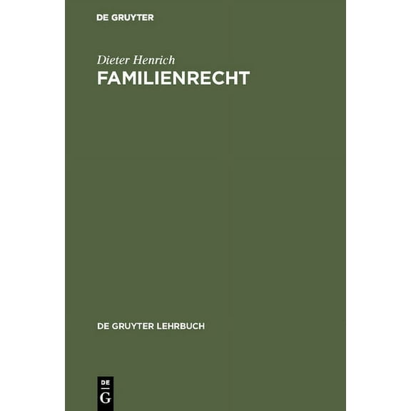 de Gruyter Lehrbuch Familienrecht, (Hardcover)