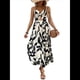 thumbnail image 1 of Vestido Maxi para Mujer, Plisado, con Cuello Halter, Estampado y Escote en V. XL, 1 of 10