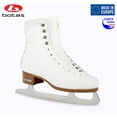 thumbnail image 1 of BOTAS - model: DIANA / Made in Europe (Czech Republic) / Comfortable Figure Ice Skates for Girls, Kids / Real Leather Upper / Higher and Wider cut / SABRINA blades / White, Junior 1, 1 of 6