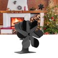 thumbnail image 4 of Heat Powered Stove Fan, 6 Blades High Temperature Resistant Thermal Powered Fireplace Fan Thermoelectric Module For Dining Room ANGGREK Otros, 4 of 8