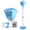 Sky Blue, variant on Bubble Machine - Rechargeable Automatic Bubble Maker with Light Music, 4-Level Adjustable Heights, Detachable Bubble Wand for Wedding Birthday Party, Sky Blue
