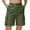 13# Army Green, variant on RPVATI Bermuda Shorts for Women Knee Length Casual Elastic Waist Cargo Shorts Summer Baggy Beach Running Shorts with Pockets Army Green XL