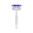thumbnail image 3 of ANGARA Natural Oval Solitaire 2.9 ct Tanzanite Cocktail Ring in 925 Sterling Silver for Women (Size-10x8mm) | December Birthstone, Anniversary, Jewelry Gift for Women | Natural Tanzanite Ring, 3 of 8