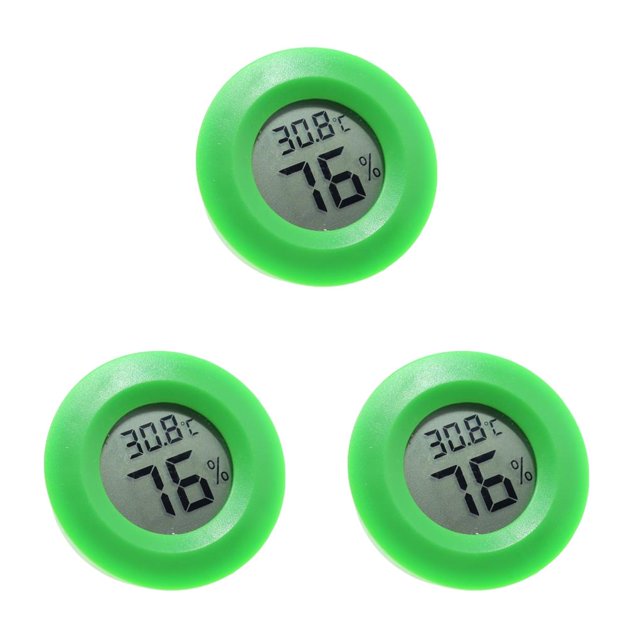 Naiovety Termómetro Higrómetro digital electrónico de temperatura Verde Type1 NO1