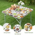 thumbnail image 4 of Baseball Football Pattern Square Fitted Tablecloth with Elastic Edge,Square Table Cover,Washable Elastic Table Cover for Home Kitchen Party Decor 34"x34", 4 of 6