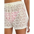 thumbnail image 4 of No Boundaries Crochet Shorts Coverup, Women’s XXS-XXL, 4 of 5