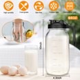 thumbnail image 3 of FORHVIPS 2 Pack 32OZ/600ML Glass Tea Pitcher with Lid,1/4 Gallon Water Jug with Pour Spout Handle, Water Pitcher with Wide Mouth for Brew Coffee, Ice Beverage, Juice, Lemonade, Sun Tea, 3 of 11