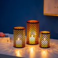 thumbnail image 3 of EcoNesxp Metal Hurricane Bronze Candlestick Set Candle Holder Set, 3 of 5