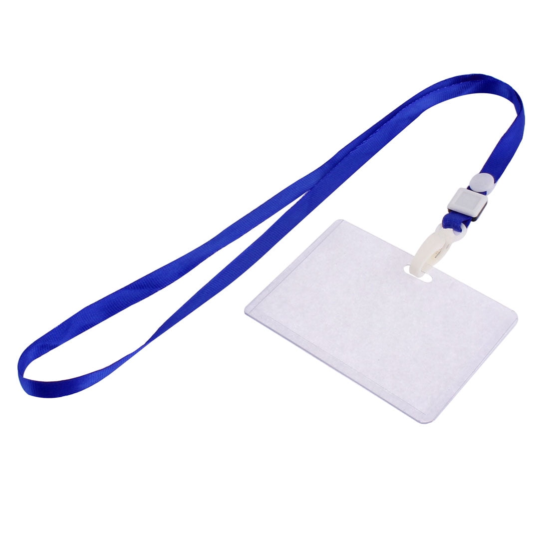 Transparent 5 Pieces Acrylic Card Badge Holder With Lanyard for School Office 