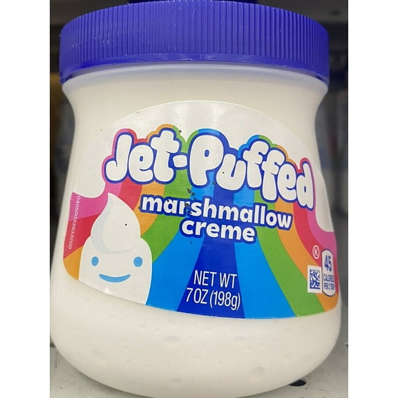 Kraft Jet-Puffed Marshmallow Creme Sweet Marshmallows Taste 7 oz Jar