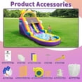 thumbnail image 2 of Inflatable Water Slide Commercial Grade: 21FT(L) Water Bounce House for Adults & Teenagers - Big Pool, Premium PVC, Rainbow Style, Wet & Dry, 950W Blower - for Backyard Outdoor Birthday Party, 2 of 9