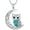 owl necklace, variant on Animal Necklace 925 Sterling Silver Turquoise Owl/Elephant/Humingbird/Sea Turtle Pendant Necklaces For Women Turquoise Jewelry Pendant
