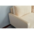 thumbnail image 6 of Tcbosik Small Couch for Bedroom, 58.3" Upholstered Loveseat Sofa for Living Room, Beige, 6 of 7