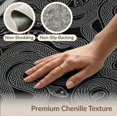 thumbnail image 6 of ODIKA 4'x6' Washable Area Rug Stain Resistant, Low Pile, Easy Care Snake Monochrome Centered Symmetry Balanced Geometric Serpent for Dorm Room, Small Living, 6 of 7