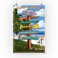 thumbnail image 3 of Key West, Florida, Conch Republic, Destinations Sign (12x18 Wall Art Poster, Room Decor), 3 of 3