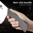thumbnail image 5 of Akatsuki 7" Large Ceramic Cleaver Knife Kitchen Chef with Blade Cover Soft Handle Rustproof No-stick Meat Vegetable Slicing Fruit Paring Cutter (Gray), 5 of 5
