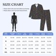 thumbnail image 4 of Mens Pajamas Set - Musical Notes Comfy Long Sleeve Button Up Pajama Sets for Men 2 Piece, Soft Sleepwear Nightwear Pjs Lounge Sets for Men with Pockets, 4 of 5