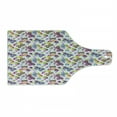 thumbnail image 1 of Butterfly Cutting Board, Vibrant Flora Patterned and Polka Dotted Background with Vintage Inspired Animals, Tempered Glass Cutting and Serving Board, Wine Bottle Shape, Multicolor, by Ambesonne, 1 of 1