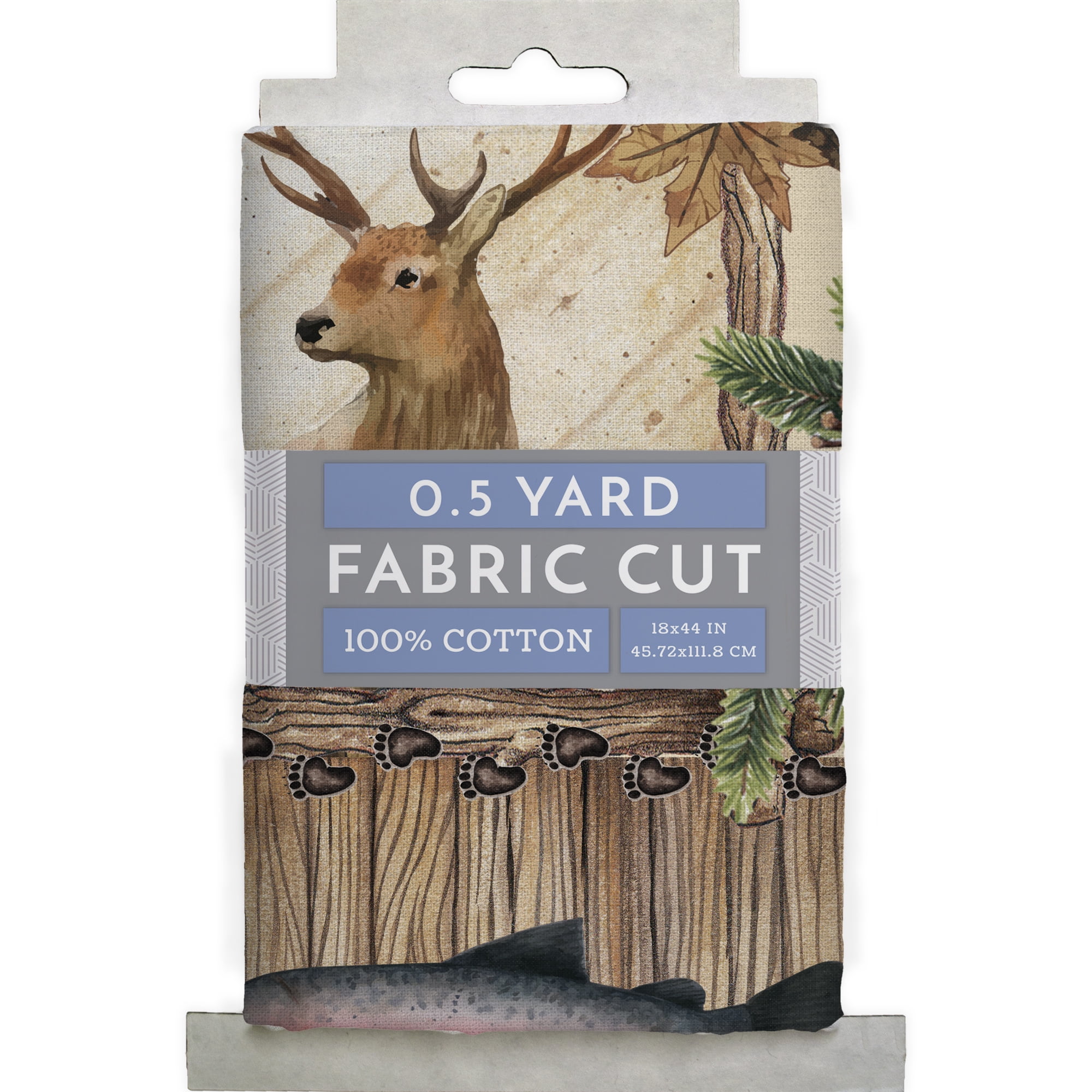 Half-Yard 100% Cotton The Wilderness, Multi-color, 44" Wide for Quilting & Sewing by David Textiles