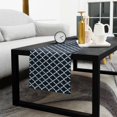 thumbnail image 5 of Navy Blue Morocco Cotton Linen Table Runner 16 x 72 inch Modern Farmhouse Minimalist Plaid Non-slip Rectangular Dining Table Decor for Wedding Party Holiday Dinner, 5 of 8