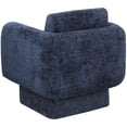 thumbnail image 4 of Meridian Furniture Alessandra Navy Chenille Fabric Swivel Accent Chair, 4 of 44