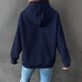 thumbnail image 4 of Tiqkatyck Graphic Hoodies for Women Clearance Womens Long Sleeve Hoodie Sweatshirts Lightweight Pullover Tops Womens Long Sleeve Tops Hoodies for Women Blue, 4 of 5