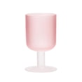 thumbnail image 1 of Copa de cristal rosa, 9,5 oz. Vasos de cristal esmerilado con tallo for agua, zumo, vino y cócteles., 1 of 7