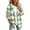 Mint Green, variant on Admvng Women's Checkered Jacket Hooded Long Sleeve Casual Warm Outerwear