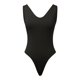 thumbnail image 2 of Body sin mangas con escote en V profundo sexy para mujer - Tejido agradable al tacto - Diseño con volantes en las sisas - Tallas XS-L, 2 of 4
