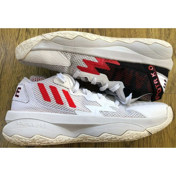 Ad-id-as Dame 8 Dame Time 2022 Mens Size 8.5 Damian Lillard White Red Black GY0384