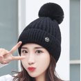 thumbnail image 4 of Herrnalise Women's New Autumn And Winter Cute Wool Ball Warm Woolen Hat, 4 of 5