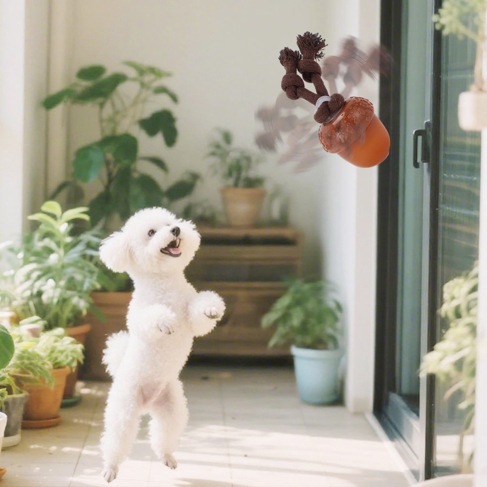 Interactive Dog Toys for All - 2025 Motion Activated Rolling Toy with LED Light Rechargeable Design for Unforgettable Indoor
