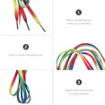 thumbnail image 3 of 1 Paire de Lacets Plats Colorés Lacets de Skate Lacets de Sport, 3 of 8