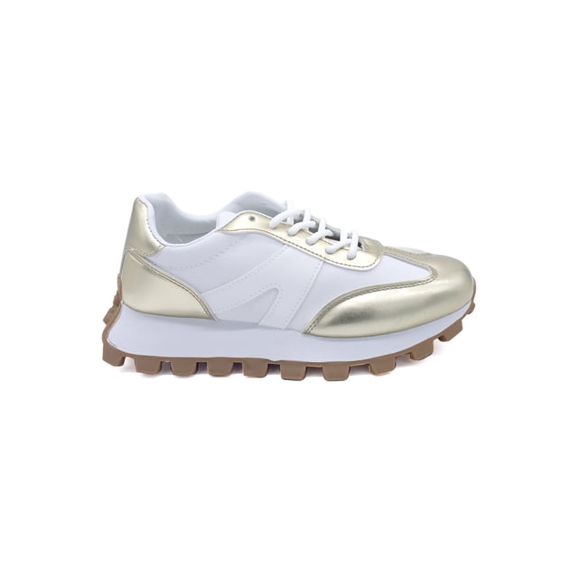 Tenis Sneakers Casual para Mujer Liliana Shoes Russo Gold