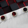 thumbnail image 4 of Feelyou Square Abstract Black Out Curtains, Red Rectangle Curtains Pack of 2 (42x63 Each), 4 of 6