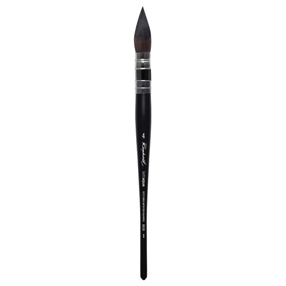Raphael SoftAqua Synthetic Squirrel Watercolor Brush, Quill, 4