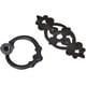 thumbnail image 4 of Antique Cabinet Door Drawers Cupboard Ring Pull Handle Retro Knob(black )(5pcs), 4 of 5