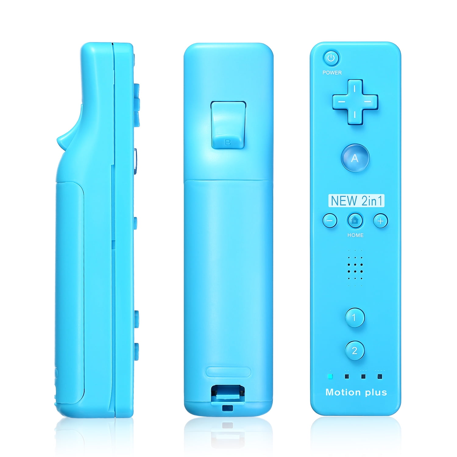 equipo Rechazar fluido Motion Plus Remote Controller for Nintendo Wii / Wii U Console Video Game  with Case - Walmart.com