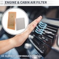 thumbnail image 2 of Conjunto de filtro de aire de cabina del motor Unique Bargains Combo Set Filtro Kit Elemento Limpiador No.04891694AA/5058693AA para Dodge Caliber 1.8L 2.0L 2.4L 2007-2009 1 juego, 2 of 7