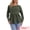 Army Green, variant on DARING DIVA Women's Waffle Knit Top Long Sleeve Babydoll Peplum Blouses XS Burgundy